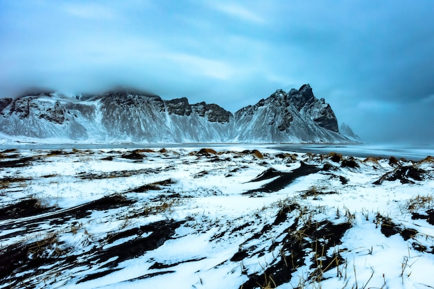 Vestrahorn Island bei Stokksnes, Ostisland Landschaft