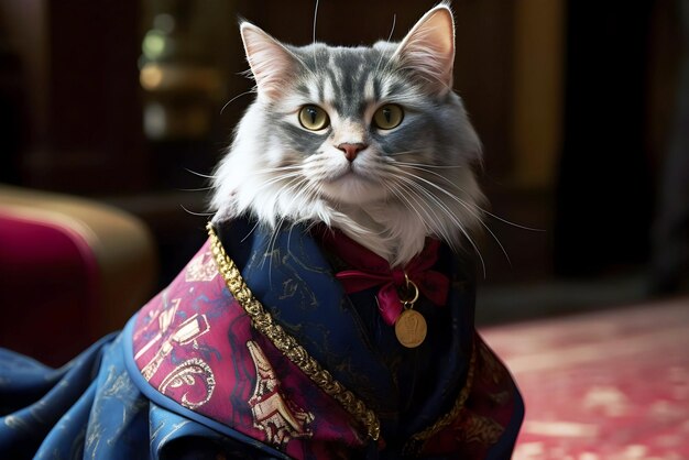 Vestuário Balenciaga para o gato em Hogwarts Magical Creatur