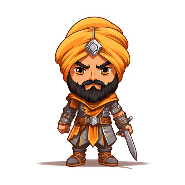 Vestuário de guerreiro sikh Índia