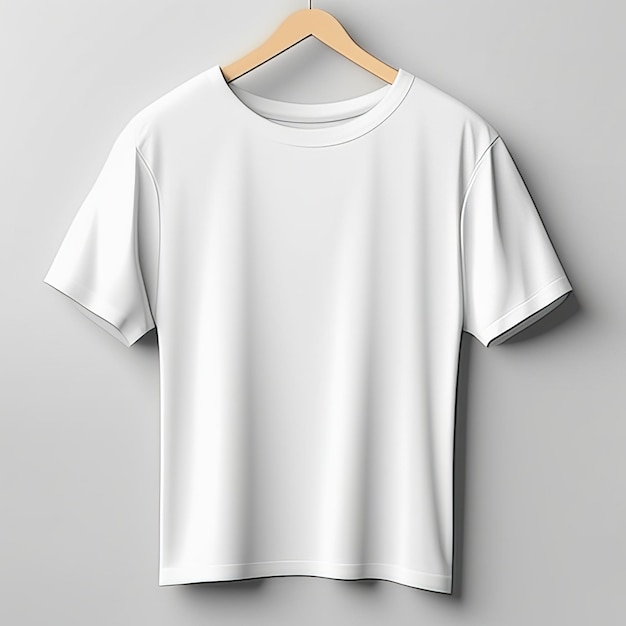 Vestuário de maquete camiseta branca em branco