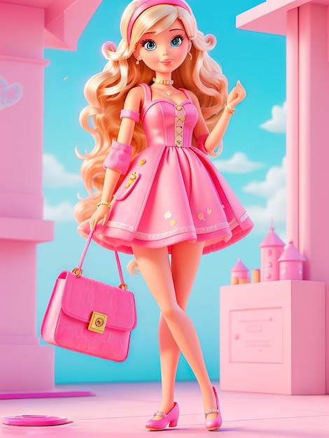 Vestuário de verão à moda para a boneca Barbie