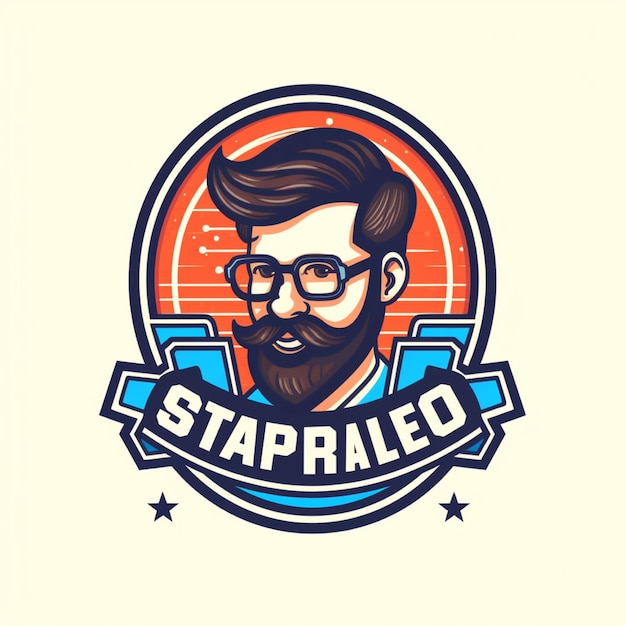 Foto vetor de logotipo de barbearia