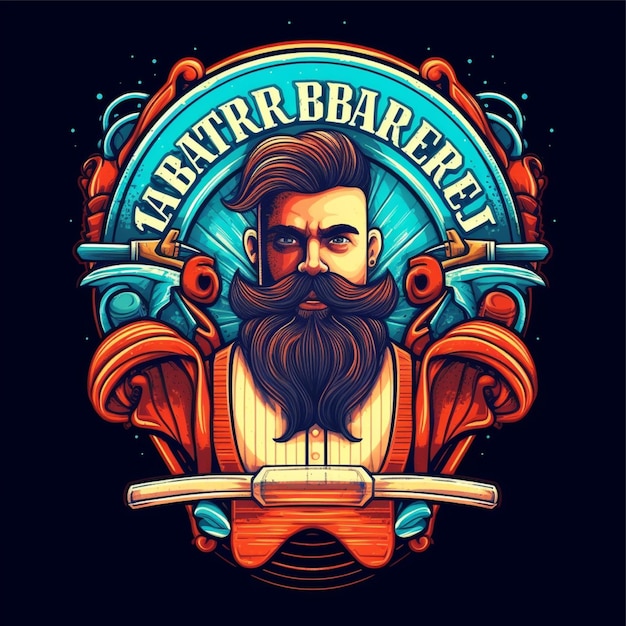 Vetor de logotipo de barbearia