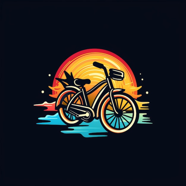 vetor de logotipo de bicicleta