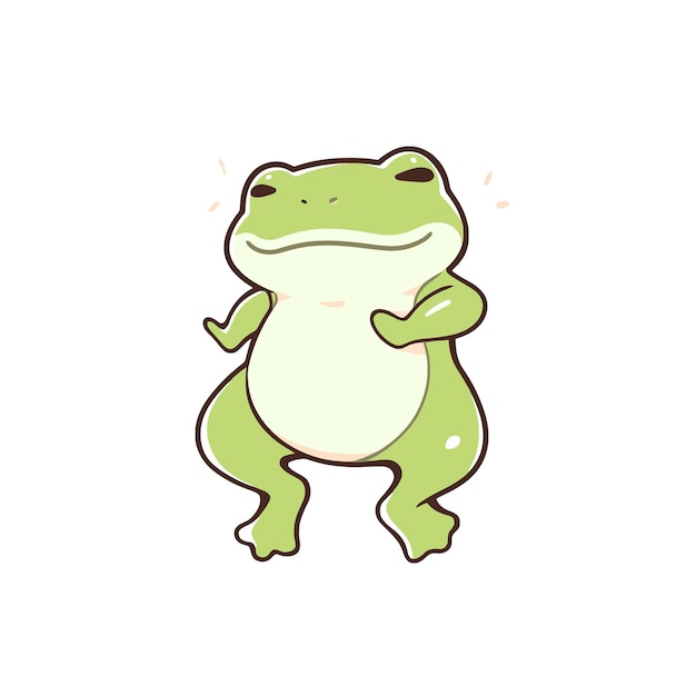 vetor de sapo bonito