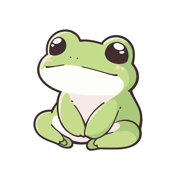 vetor de sapo bonito
