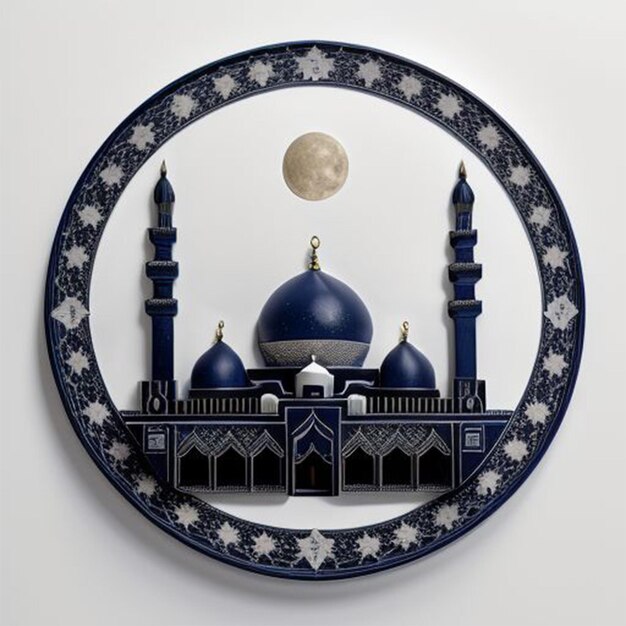 vetor gratuito ramadan kareem lua islâmica e mesquita lâmpadas penduradas design de cartão tags relacionados eid mubara