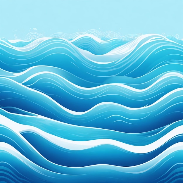 vetor ondas oceânicas com ondulações
