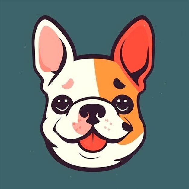 vetor sorridente de mascote bulldog