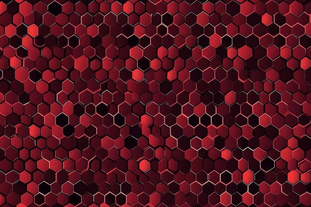 Vetor vermelho escuro hexágono mosaico triângulo mosaico moderno ilustração abstrata geométrica com gradiente novo estilo para o seu design de negócios