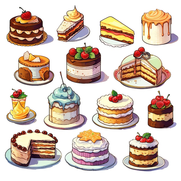 vetores de ilustração de cupcake