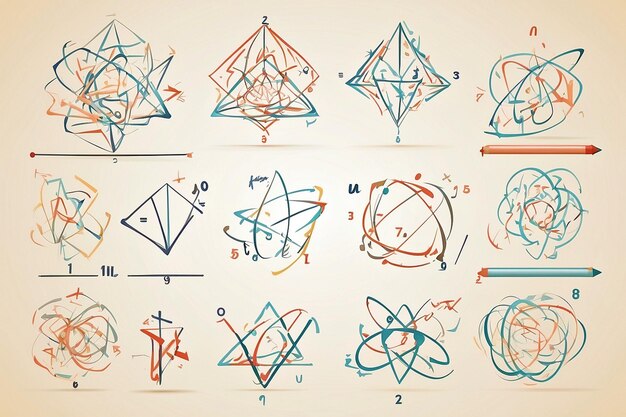 Foto vetores matemáticos