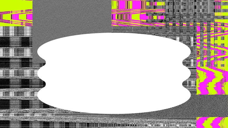 Foto vhs glitch png efecto de distorsión de marco abstracto fondo transparente