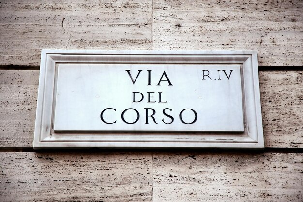 Foto via del corso in rom italien