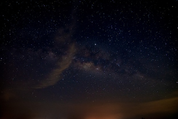 Via láctea estrela galáxia céu noite backglound