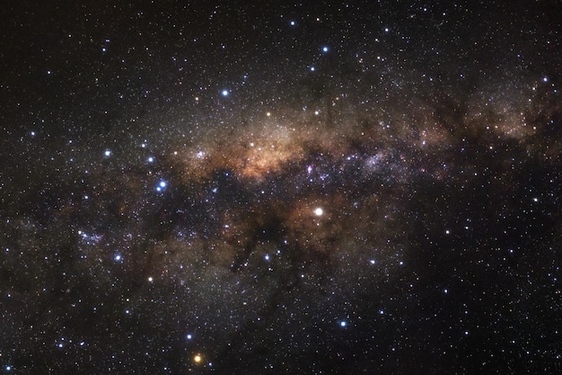 Vía Láctea galaxia con estrellas y polvo espacial en el universo