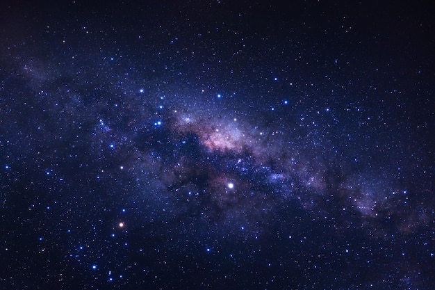Vía Láctea galaxia con estrellas y polvo espacial en el universo