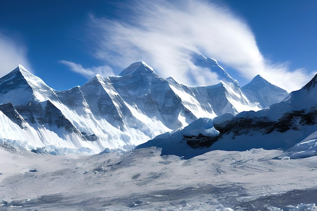 Vía Láctea de Invierno en el Monte Everest