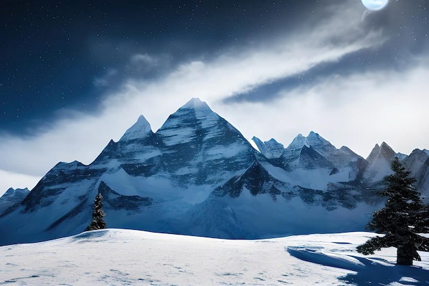 Vía Láctea de Invierno en el Monte Everest