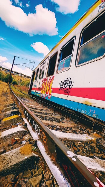 Foto viagem de trem cross-country rotas cênicas companhia e mudanças de paisagens 52