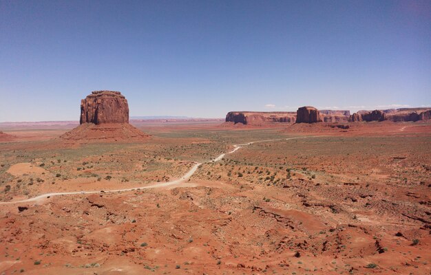 Viajar para um Monument Valley no estado de Utah