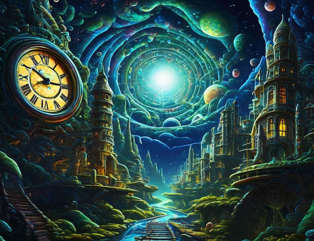 Viajar en el tiempo y el espacio sueño DMT