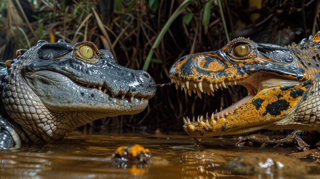 Foto viaje al mundo jurásico de los dinosaurios, especies extintas con grandes depredadores con dientes fuertes, era prehistórica y el fascinante reino de los reptiles antiguos.