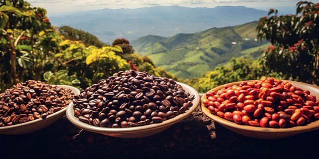 Foto el viaje aromático del café costarricense desde el grano