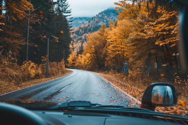 Viaje por carretera de verano en vacaciones