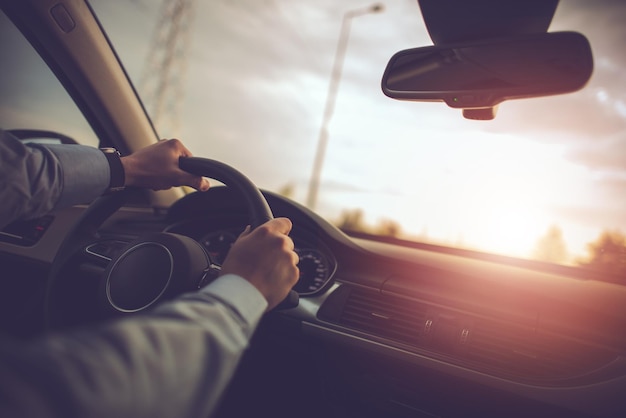 Viaje en coche de negocios