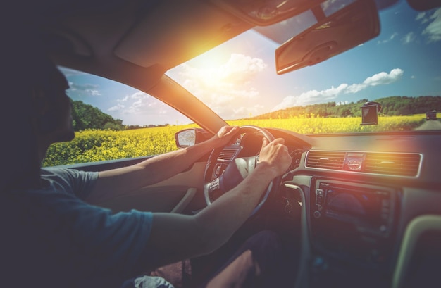 Viaje en coche de verano