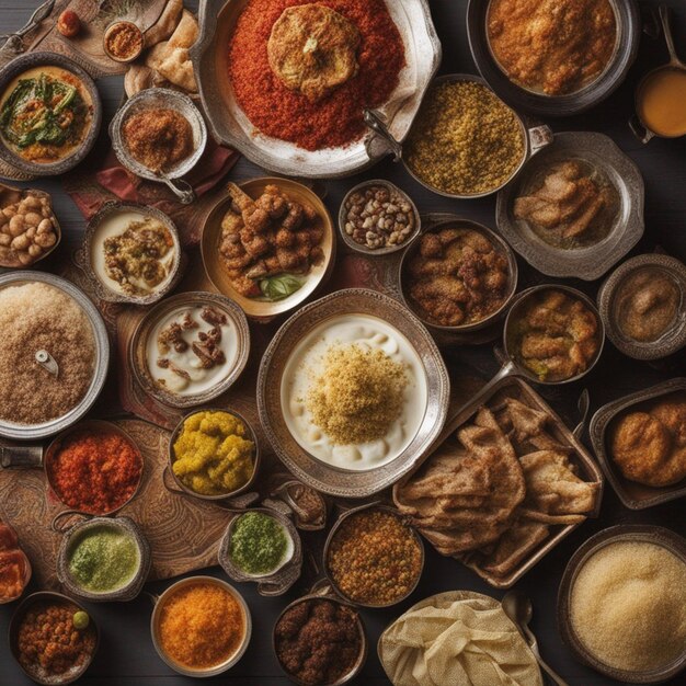 Un viaje culinario a través de los sabores del mundo árabe wallpaper