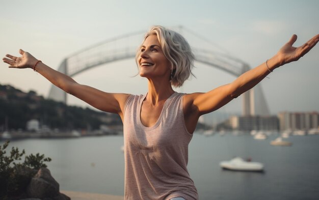 El viaje de fitness de una mujer AI