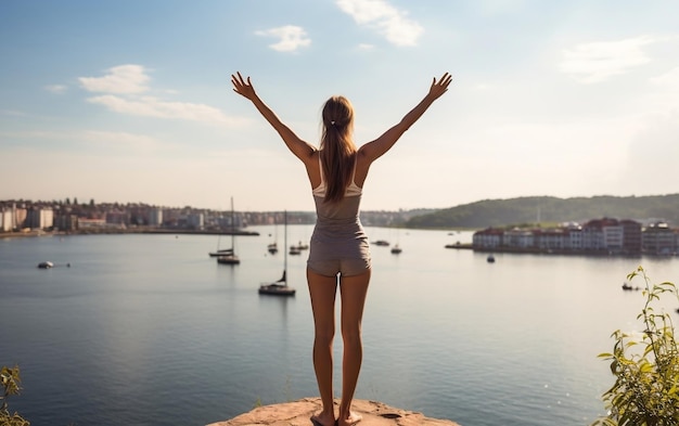 El viaje de fitness de una mujer AI