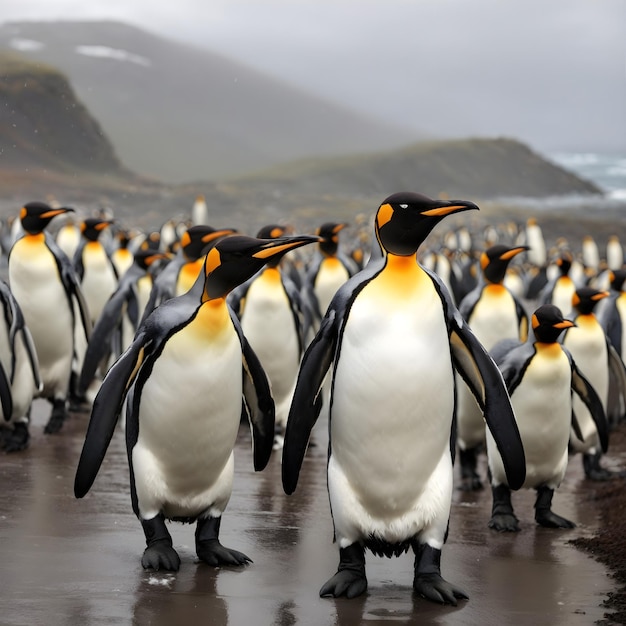 El viaje de los pingüinos de la nieve al mar