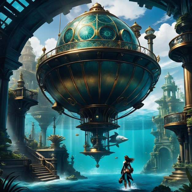 Viaje a través de la narrativa steampunk de Atlantis descubriendo misterios perdurables