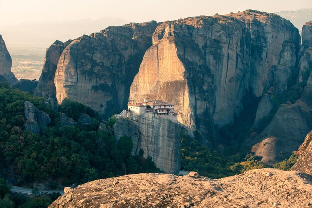 Viajes hito monasterio de meteora en la cima de las montañas de tesalia Grecia