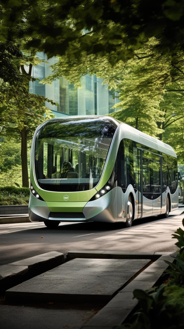 Viajes sostenibles Presentación de autobuses eléctricos en el transporte urbano