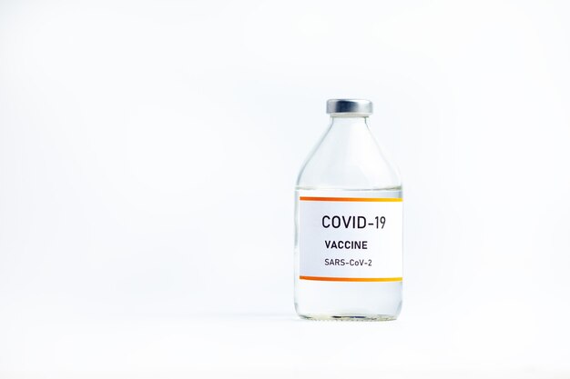 Vial de vacuna contra el coronavirus covid-19