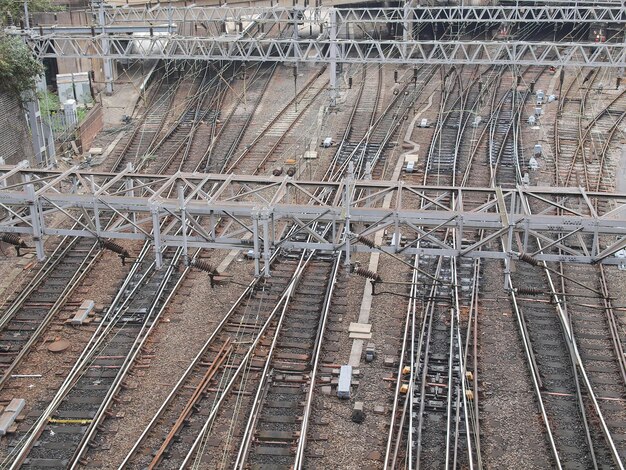 vías férreas para tren