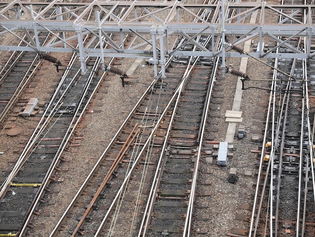 vías férreas para tren