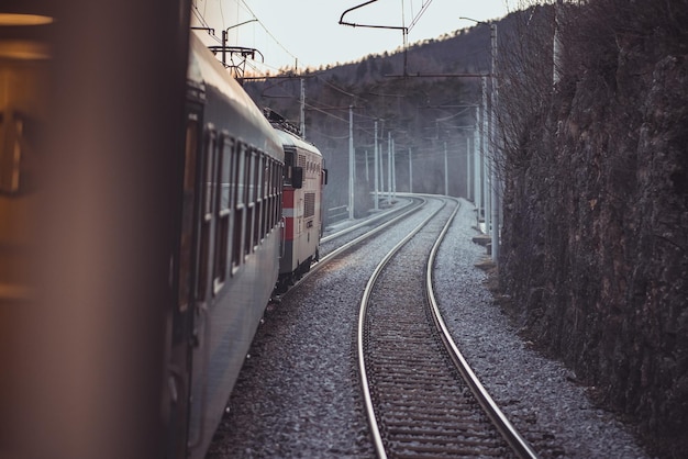 Vías ferroviarias en la ciudad
