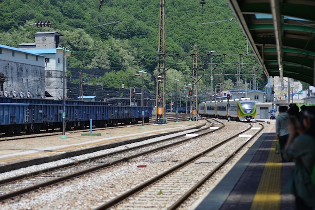 Foto vias ferroviárias