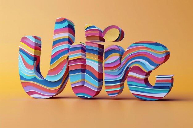 Vibes fuente d estilo colorido en negrita tipografía moderna