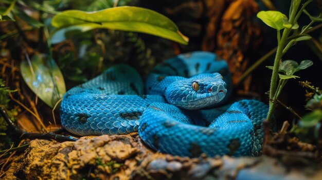 Víbora azul da Indonésia