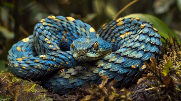 Víbora azul da Indonésia