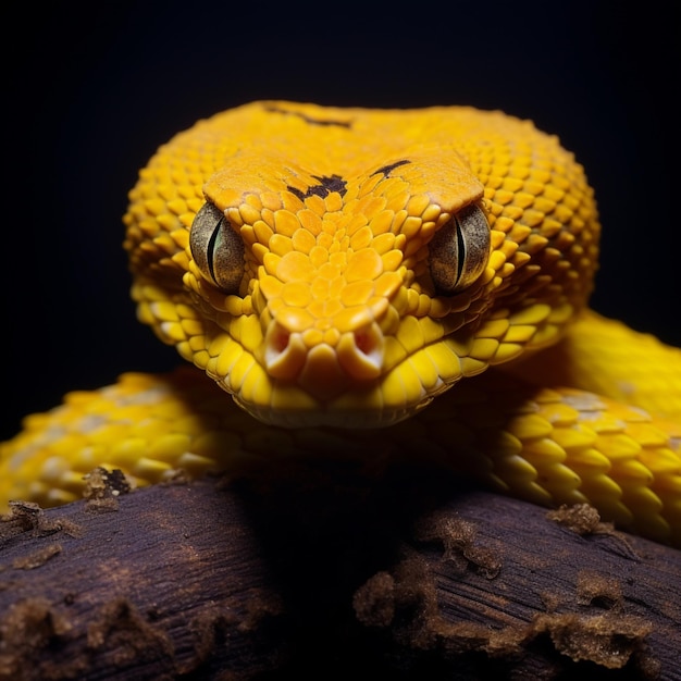 Víbora de pestañas serpiente amarilla fotos de stock de Costa Rica arte generado por IA