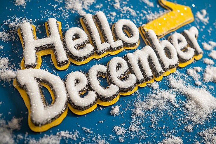 Foto las vibraciones de bienvenida de diciembre