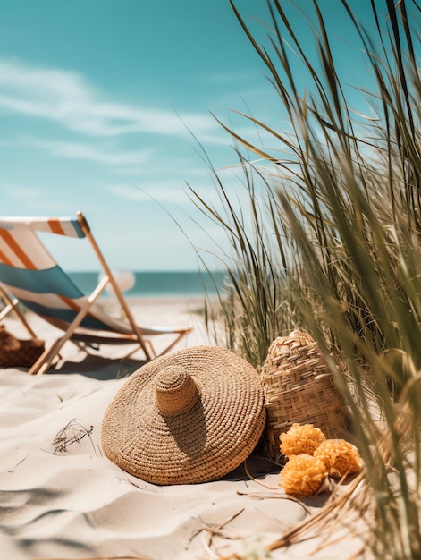 vibrações de verão férias na praia