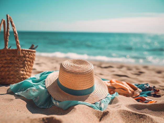 vibrações de verão férias na praia